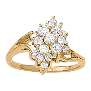 Diamond Cluster Fashion Ring · 0.24 ct tw