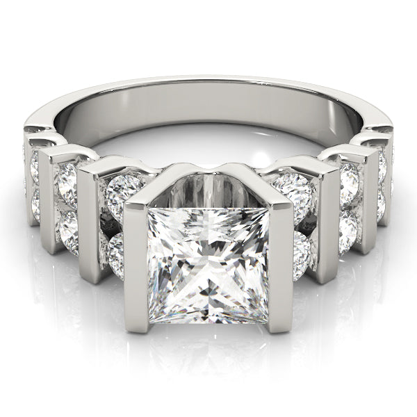 Round Multi-Row Diamond Engagement Ring · 1.74 ct tw