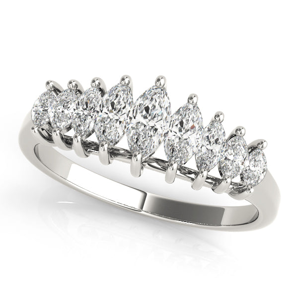Marquise Fancy Shape Diamond Wedding Band · 0.85 ct tw