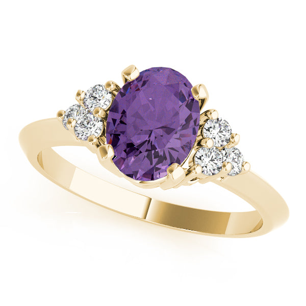 Oval Gemstone Fashion Ring · 0.18 ct tw