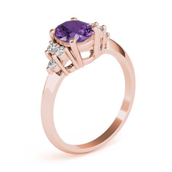 Oval Gemstone Fashion Ring · 0.18 ct tw