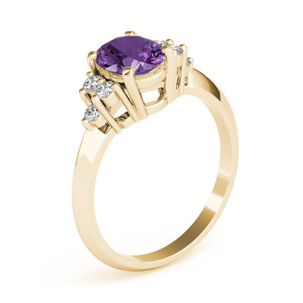 Oval Gemstone Fashion Ring · 0.18 ct tw