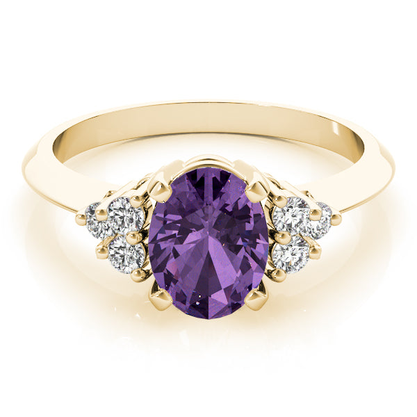 Oval Gemstone Fashion Ring · 0.18 ct tw