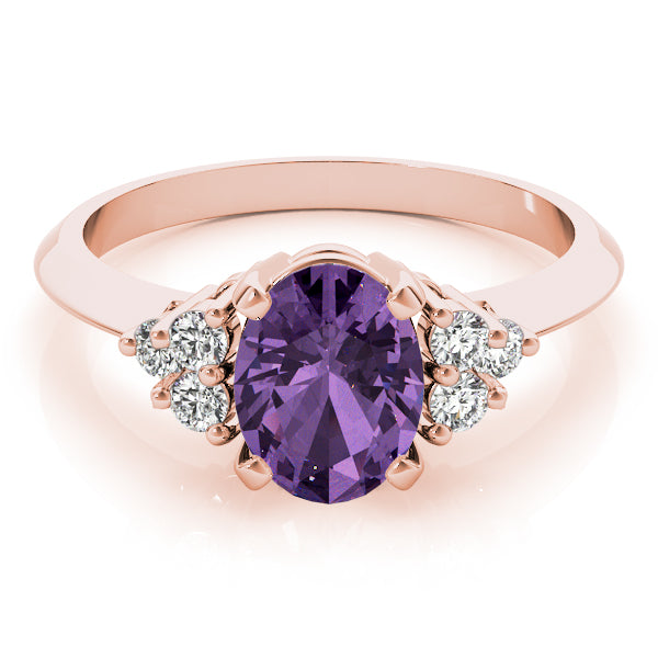 Oval Gemstone Fashion Ring · 0.18 ct tw