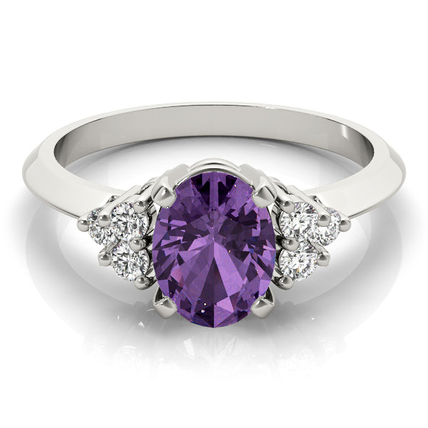 Oval Gemstone Fashion Ring · 0.18 ct tw