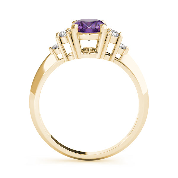 Oval Gemstone Fashion Ring · 0.18 ct tw