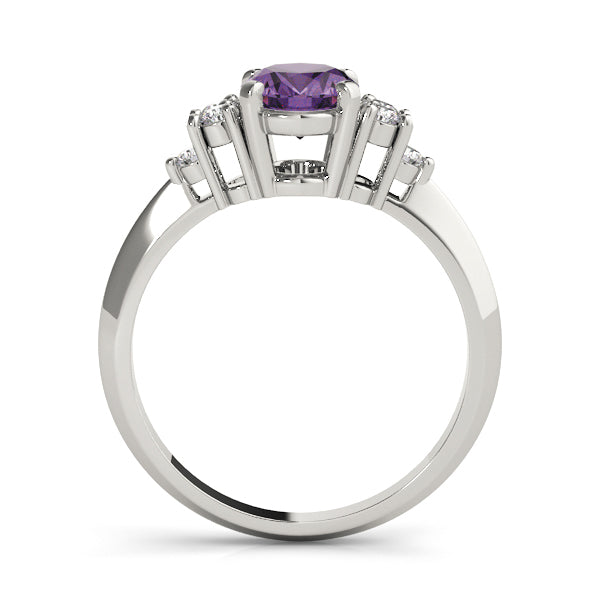 Oval Gemstone Fashion Ring · 0.18 ct tw