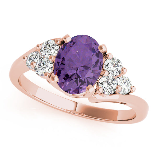 Oval Gemstone Fashion Ring · 0.36 ct tw