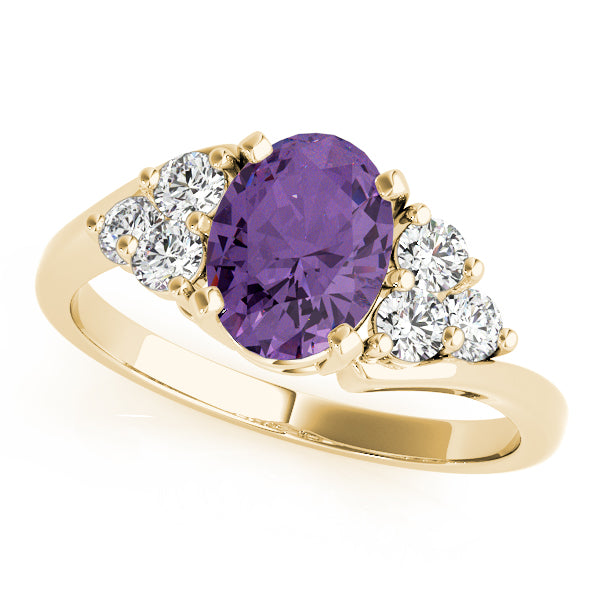Oval Gemstone Fashion Ring · 0.36 ct tw