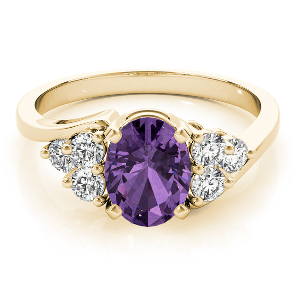 Oval Gemstone Fashion Ring · 0.36 ct tw