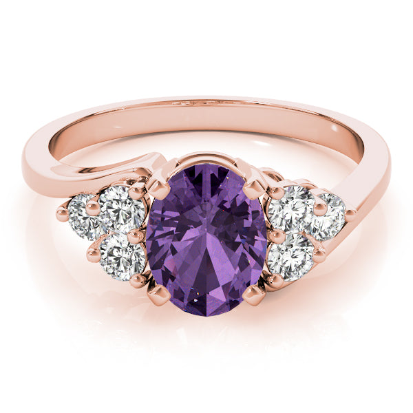 Oval Gemstone Fashion Ring · 0.36 ct tw