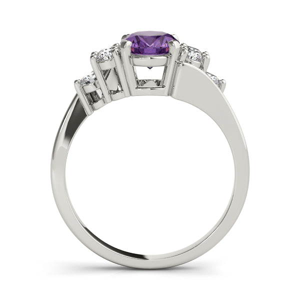 Oval Gemstone Fashion Ring · 0.36 ct tw