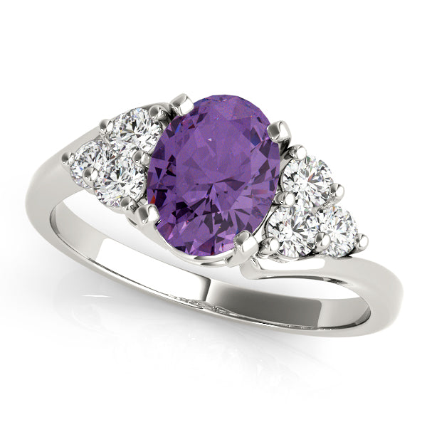 Oval Gemstone Fashion Ring · 0.36 ct tw