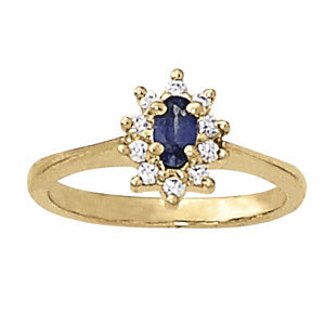 Oval Gemstone Fashion Ring · 0.42 ct tw