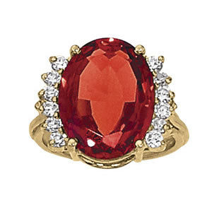 Oval Gemstone Fashion Ring · 0.48 ct tw
