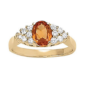Oval Gemstone Fashion Ring · 0.30 ct tw