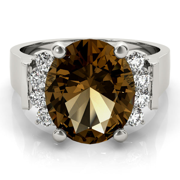 Oval Gemstone Fashion Ring · 0.32 ct tw
