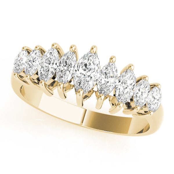 Marquise Fancy Shape Diamond Wedding Band · 1.05 ct tw