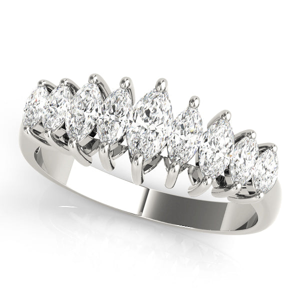 Marquise Fancy Shape Diamond Wedding Band · 1.05 ct tw