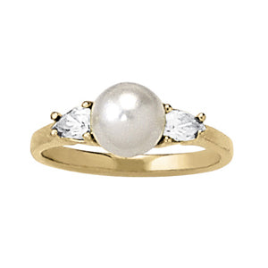 Pearl Gemstone Fashion Ring · 0.40 ct tw