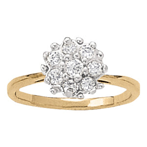 Diamond Cluster Fashion Ring · 0.50 ct tw