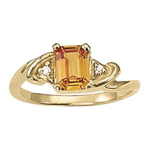 Emerald Gemstone Fashion Ring · 0.04 ct tw