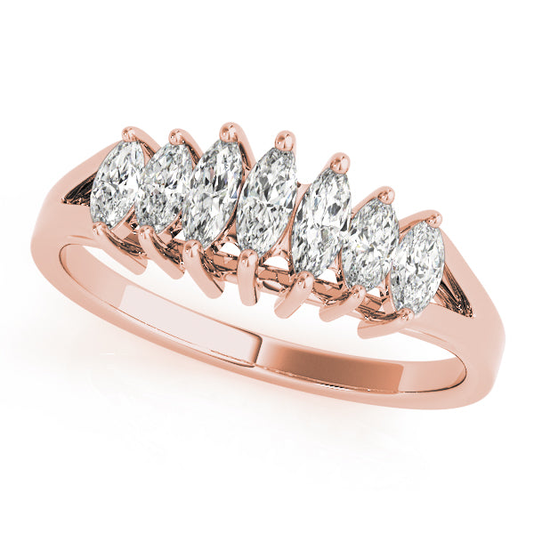 Marquise Fancy Shape Diamond Wedding Band · 0.57 ct tw