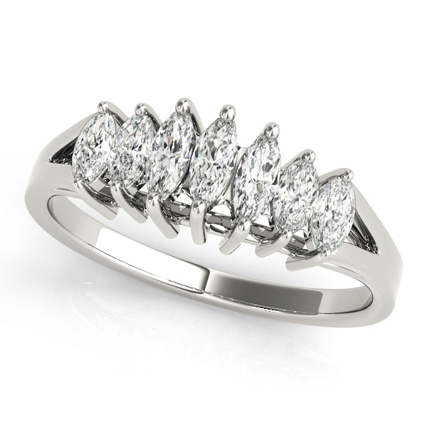 Marquise Fancy Shape Diamond Wedding Band · 0.57 ct tw