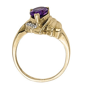Pear Gemstone Fashion Ring · 0.01 ct tw