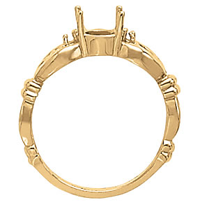 Oval Gemstone Fashion Ring · 0.04 ct tw