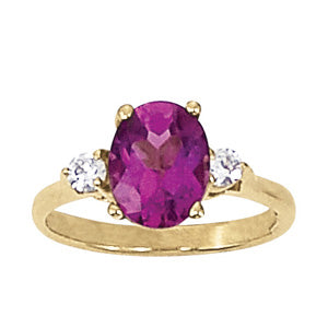 Oval Gemstone Fashion Ring · 0.20 ct tw