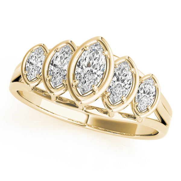 Marquise Fancy Shape Diamond Wedding Band · 0.69 ct tw