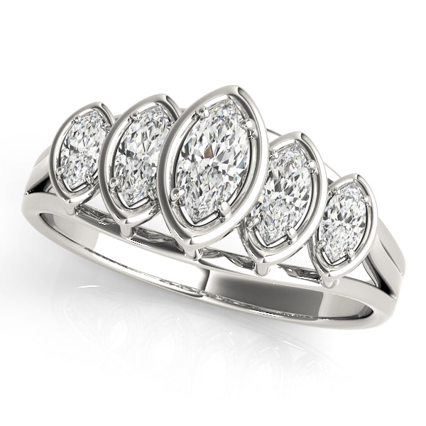 Marquise Fancy Shape Diamond Wedding Band · 0.69 ct tw
