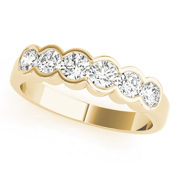 Bezel Set Diamond Wedding Band · 0.72 ct tw