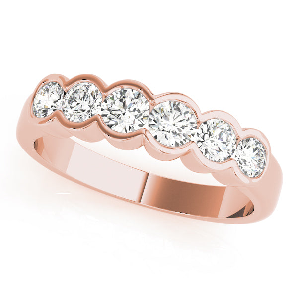 Bezel Set Diamond Wedding Band · 0.72 ct tw