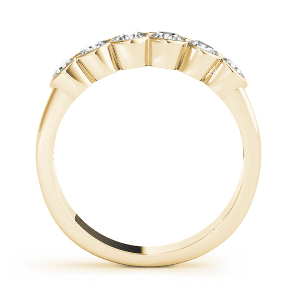 Bezel Set Diamond Wedding Band · 0.72 ct tw