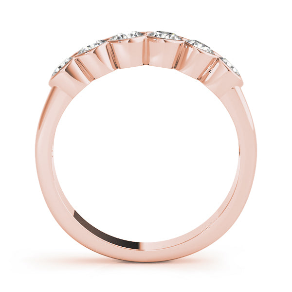 Bezel Set Diamond Wedding Band · 0.72 ct tw
