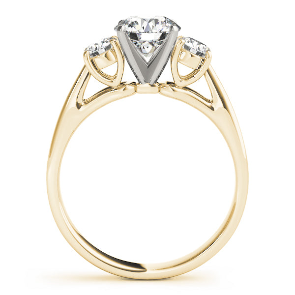 Round Three-Stone Diamond Engagement Ring · 0.70 ct tw