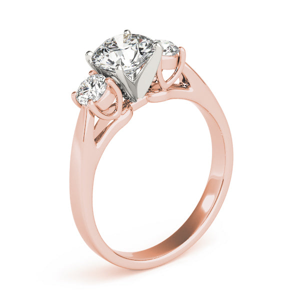 Round Three-Stone Diamond Engagement Ring · 0.70 ct tw