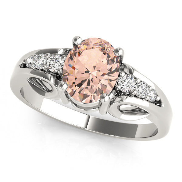 Oval Gemstone Fashion Ring · 0.12 ct tw