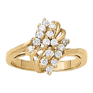 Diamond Cluster Fashion Ring · 0.32 ct tw