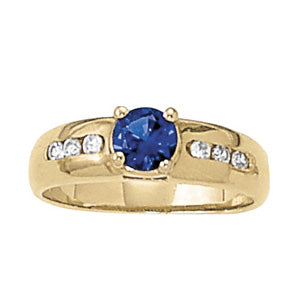 Round Gemstone Fashion Ring · 0.65 ct tw