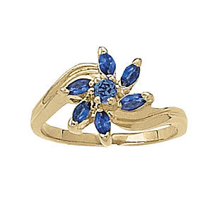 Round Marquise Gemstone Fashion Ring · 0.10 ct tw