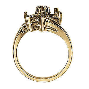 Round Marquise Gemstone Fashion Ring · 0.10 ct tw