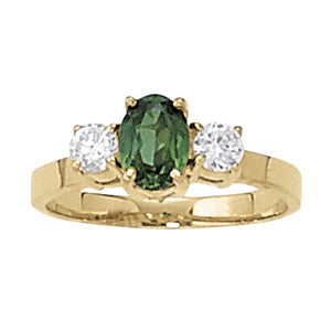 Oval Gemstone Fashion Ring · 0.36 ct tw