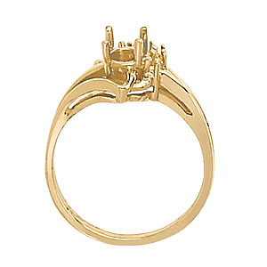 Oval Gemstone Fashion Ring · 0.12 ct tw