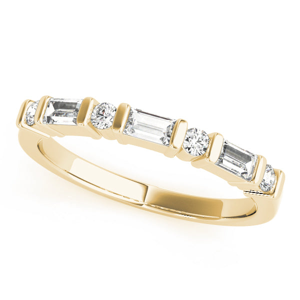 Baguette Fancy Shape Diamond Wedding Band · 0.46 ct tw