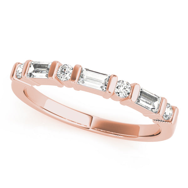 Baguette Fancy Shape Diamond Wedding Band · 0.46 ct tw