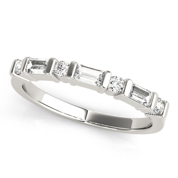 Baguette Fancy Shape Diamond Wedding Band · 0.46 ct tw