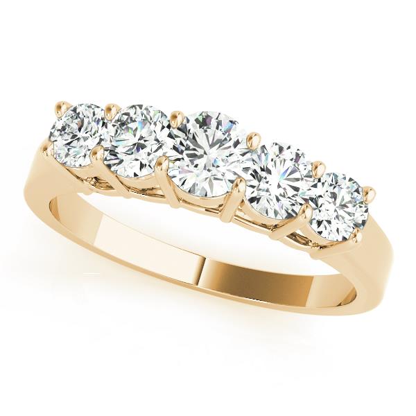 Round Prong Set Diamond Wedding Band · 0.76 ct tw
